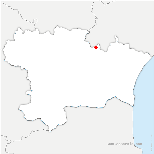 carte de localisation de Pépieux