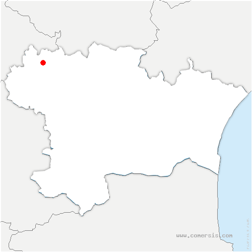 carte de localisation de Peyrens