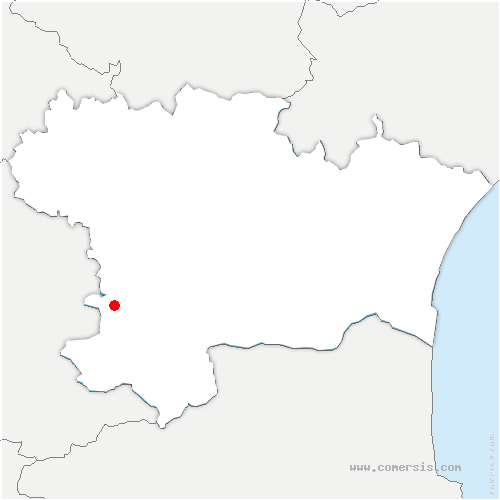 carte de localisation de Puivert