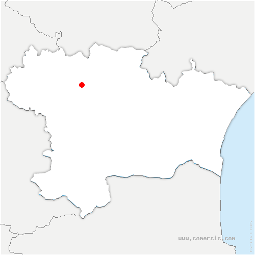 carte de localisation de Raissac-sur-Lampy