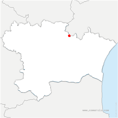 carte de localisation de Rieux-Minervois