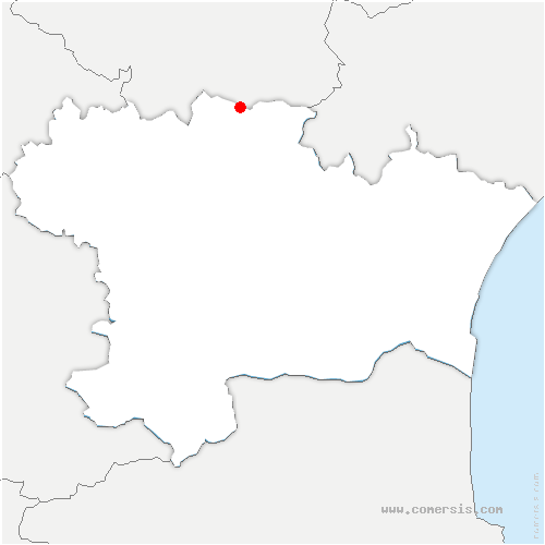 carte de localisation de Roquefère