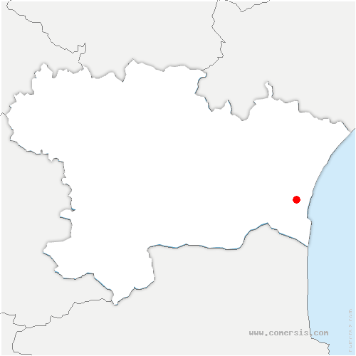 carte de localisation de Roquefort-des-Corbières