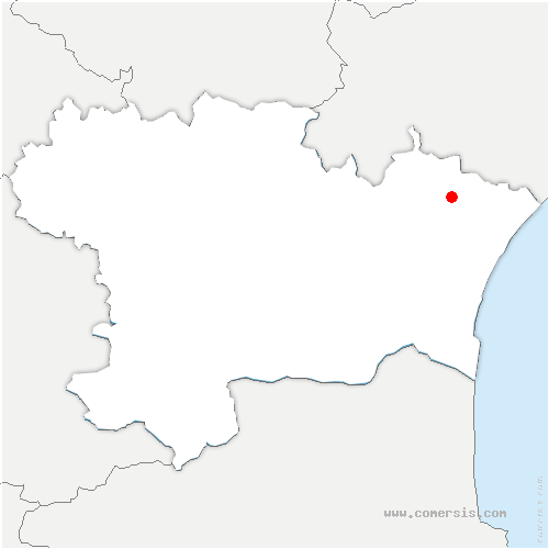 carte de localisation de Roumengoux