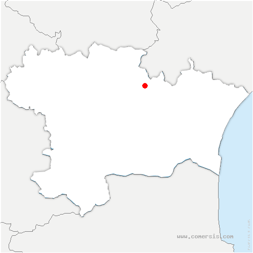 carte de localisation de Saint-Frichoux