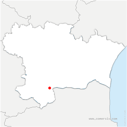 carte de localisation de Saint-Julia-de-Bec