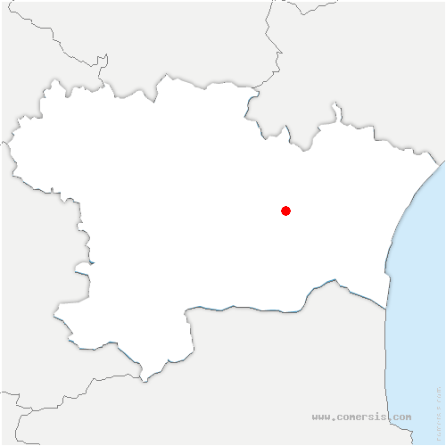 carte de localisation de Saint-Laurent-de-la-Cabrerisse
