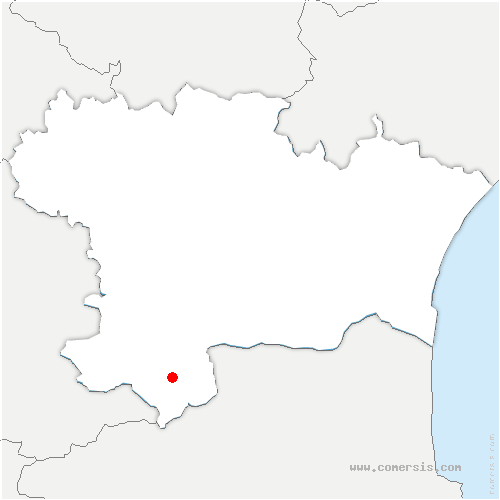 carte de localisation de Sainte-Colombe-sur-Guette