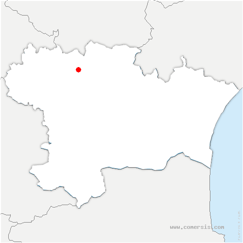 carte de localisation de Saissac