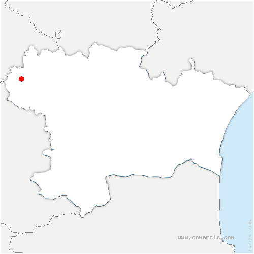 carte de localisation de la Sauzière-Saint-Jean