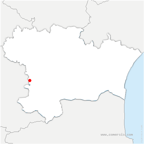 carte de localisation de Sonnac-sur-l'Hers