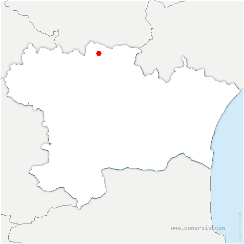 carte de localisation de Tourette-Cabardès