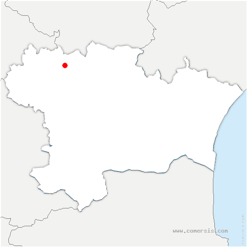 carte de localisation de Verdun-en-Lauragais