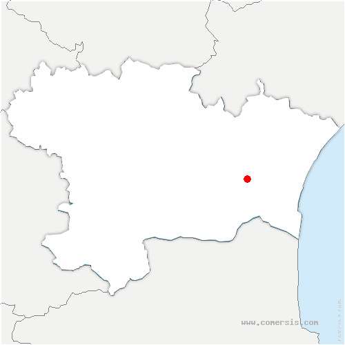 carte de localisation de Villeneuve-d'Olmes
