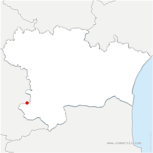 carte de localisation de Villeneuve-lès-Lavaur