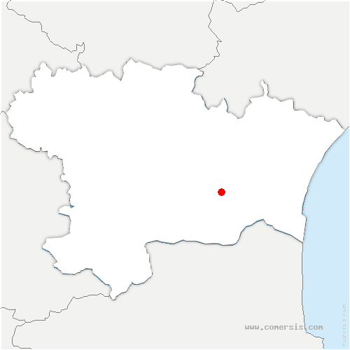 carte de localisation de Villerouge-Termenès