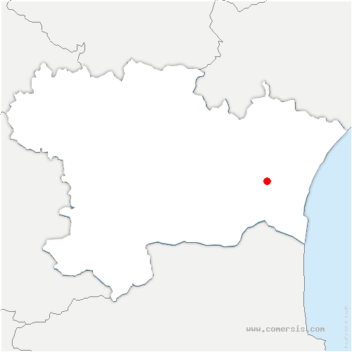 carte de localisation de Villesèque-des-Corbières