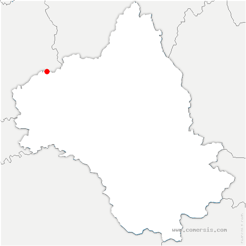 carte de localisation de Asprières