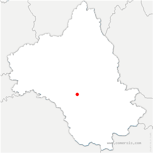 carte de localisation de Auriac-Lagast