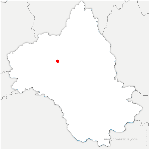 carte de localisation de Balsac