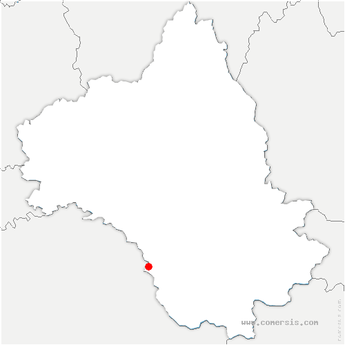 carte de localisation de la Bastide-Solages