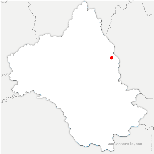 carte de localisation de la Capelle-Bonance