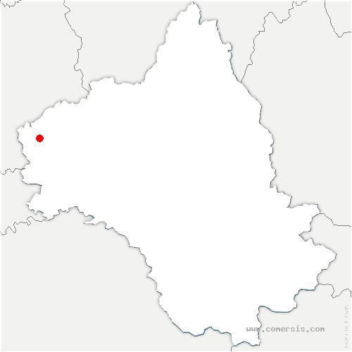carte de localisation de Dourbies