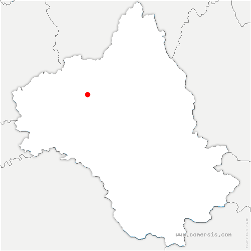 carte de localisation de Escandolières