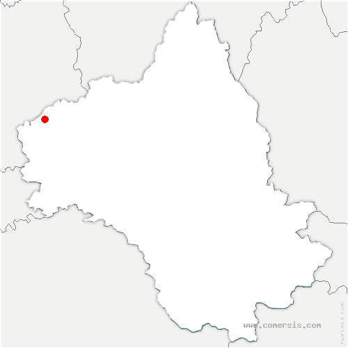 carte de localisation de Foissac