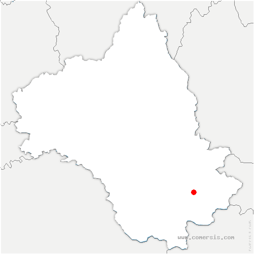 carte de localisation de Lapanouse-de-Cernon