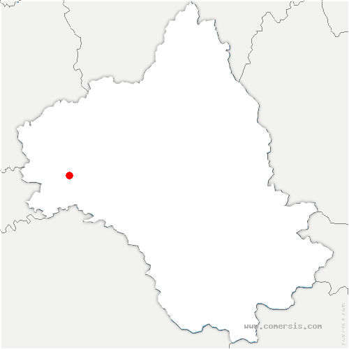 carte de localisation de Morlhon-le-Haut