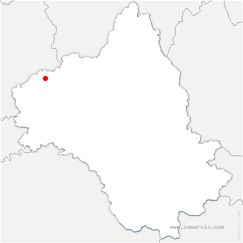 carte de localisation de Naussac
