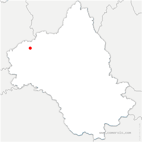 carte de localisation de Peyrusse-le-Roc