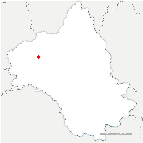 carte de localisation de Roussennac