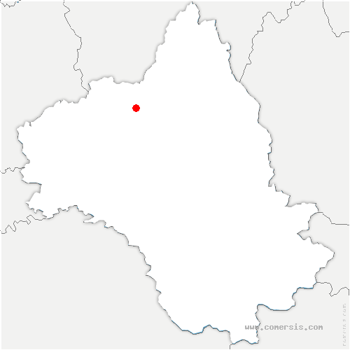carte de localisation de Saint-Cyprien-sur-Dourdou