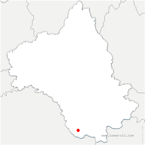 carte de localisation de Saint-Sever-du-Moustier