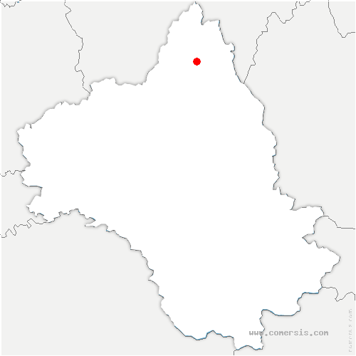 carte de localisation de Saint-Symphorien-de-Thénières