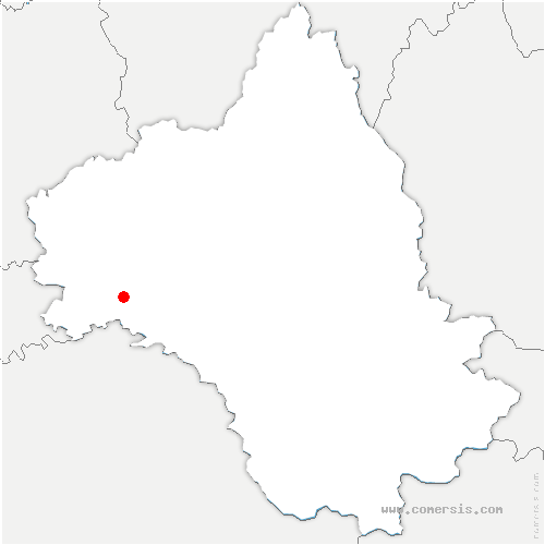 carte de localisation de la Salvetat-Peyralès
