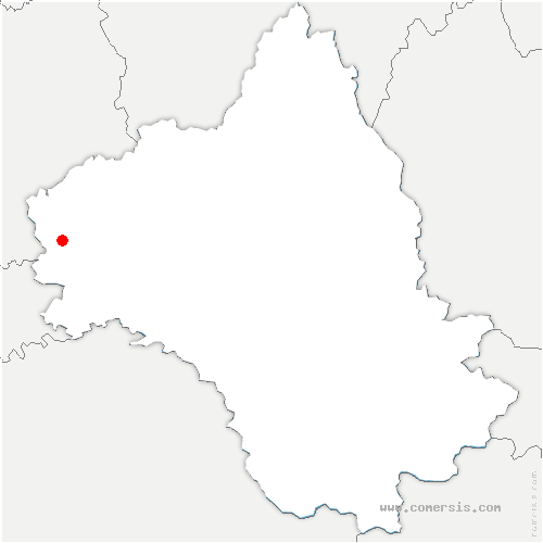 carte de localisation de Savignac
