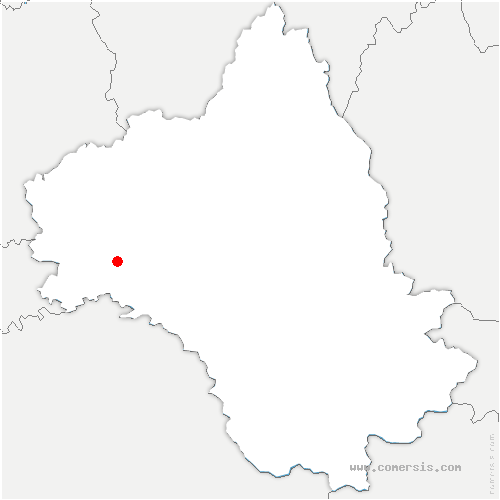 carte de localisation de Vabre-Tizac