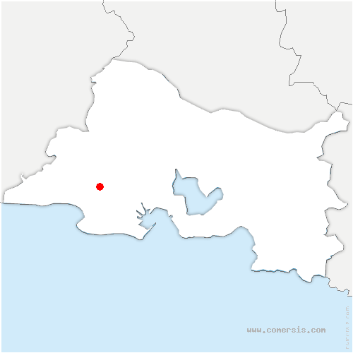 carte de localisation d'Althen-des-Paluds