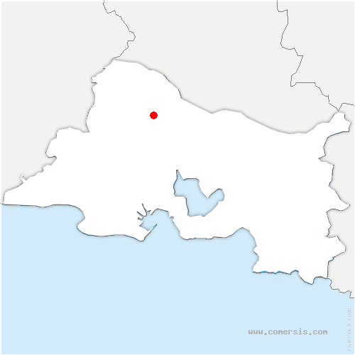 carte de localisation d'Aureille
