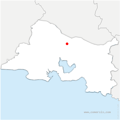 carte de localisation de Aurons