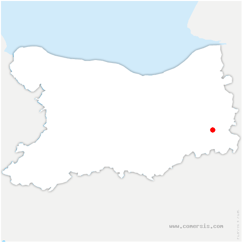 carte de localisation de Auquainville
