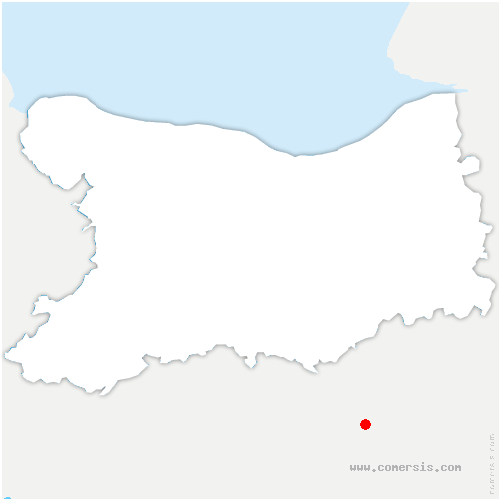 carte de localisation de Barenton