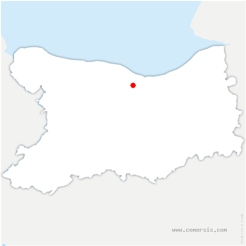 carte de localisation de Bénouville