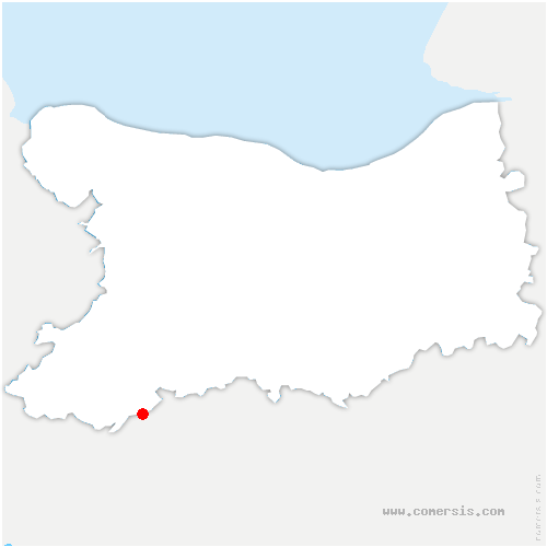 carte de localisation de Bernières-le-Patry