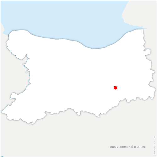 carte de localisation de Bretteville-sur-Dives