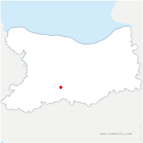 carte de localisation de Caumont-sur-Orne