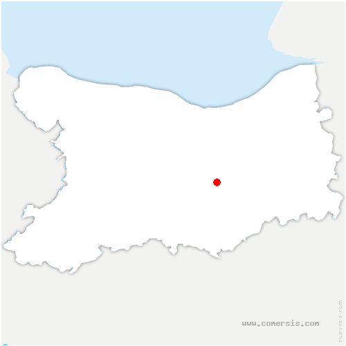 carte de localisation de Fierville-Bray